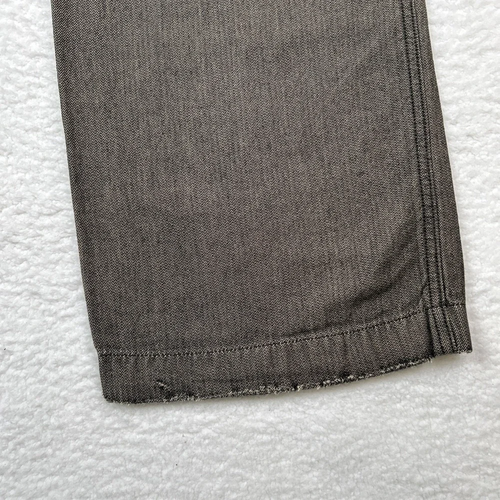 VTG Old Navy Mens Size 34x32 Loose Fit Baggy Y2k Wide Brown Khakis Dark Wash